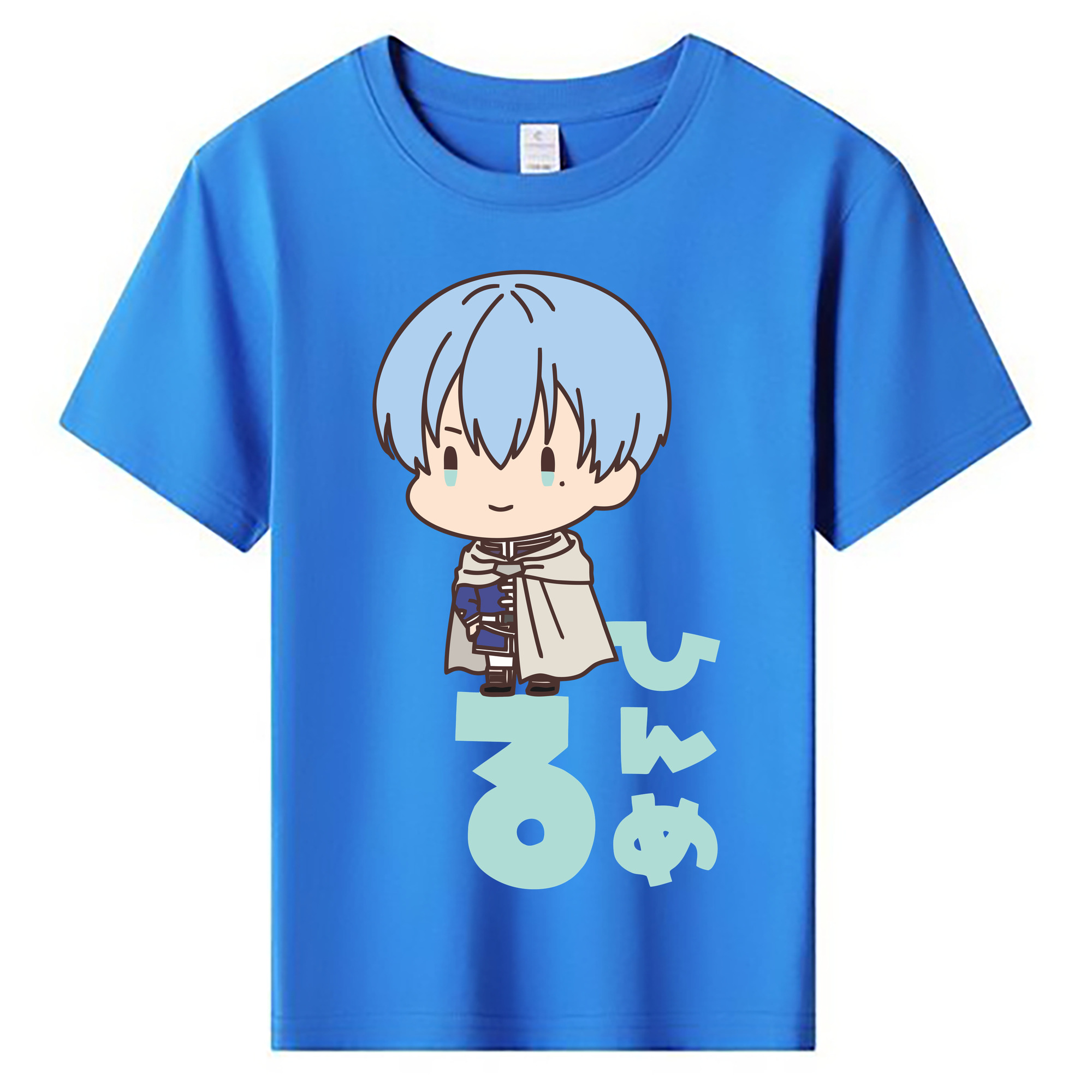 （画像用） 葬送のフリーレン Frieren 綿100％キッズTシャツ（フロントプリント）